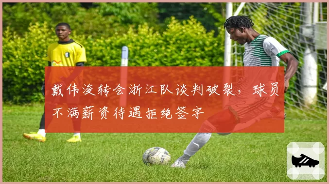 戴伟浚转会浙江队谈判破裂,球员不满薪资待遇拒绝签字